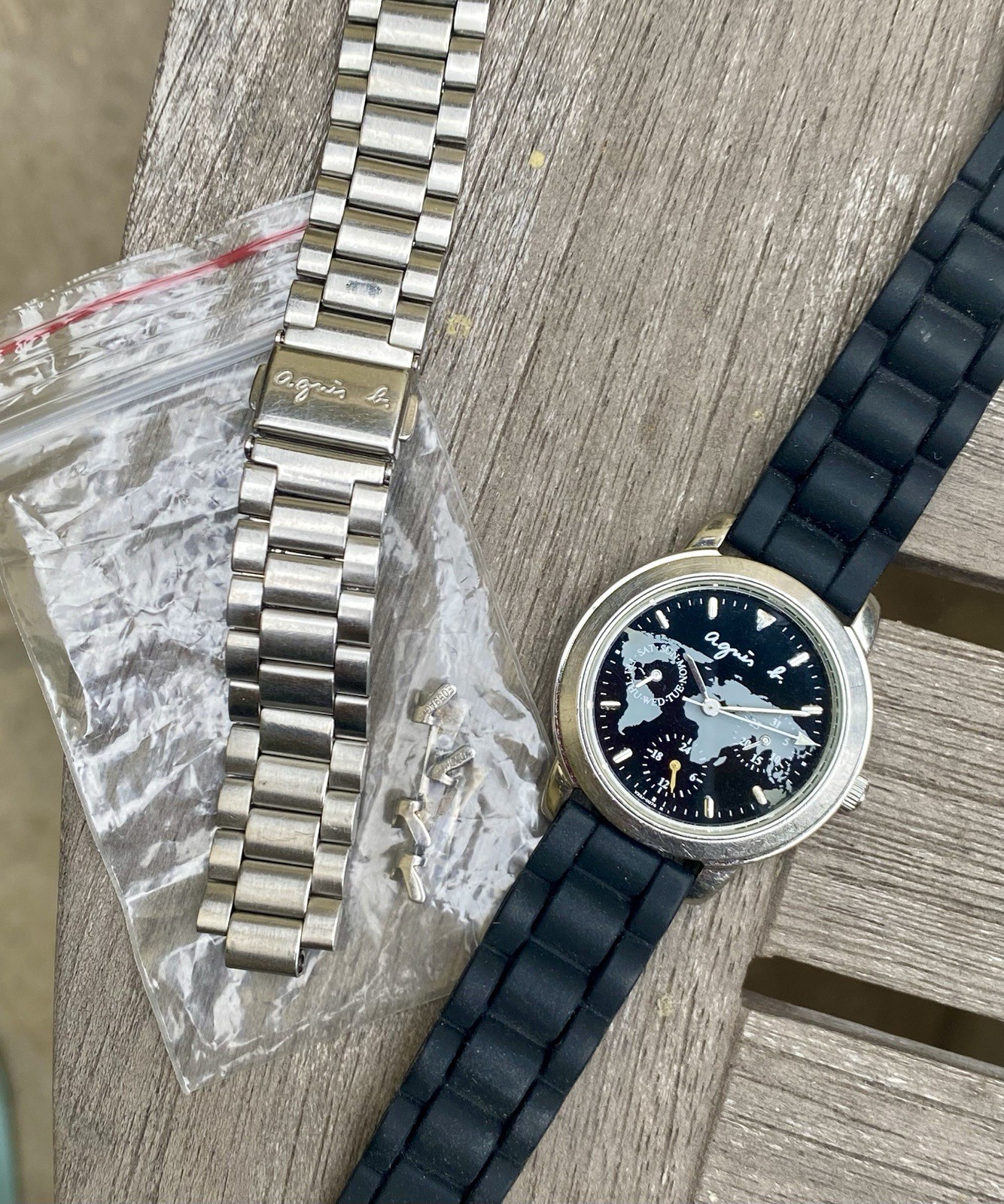 Seiko Agnes B Calendar JDM Quartz Watch 33mm Stainless Steel Made In Japan