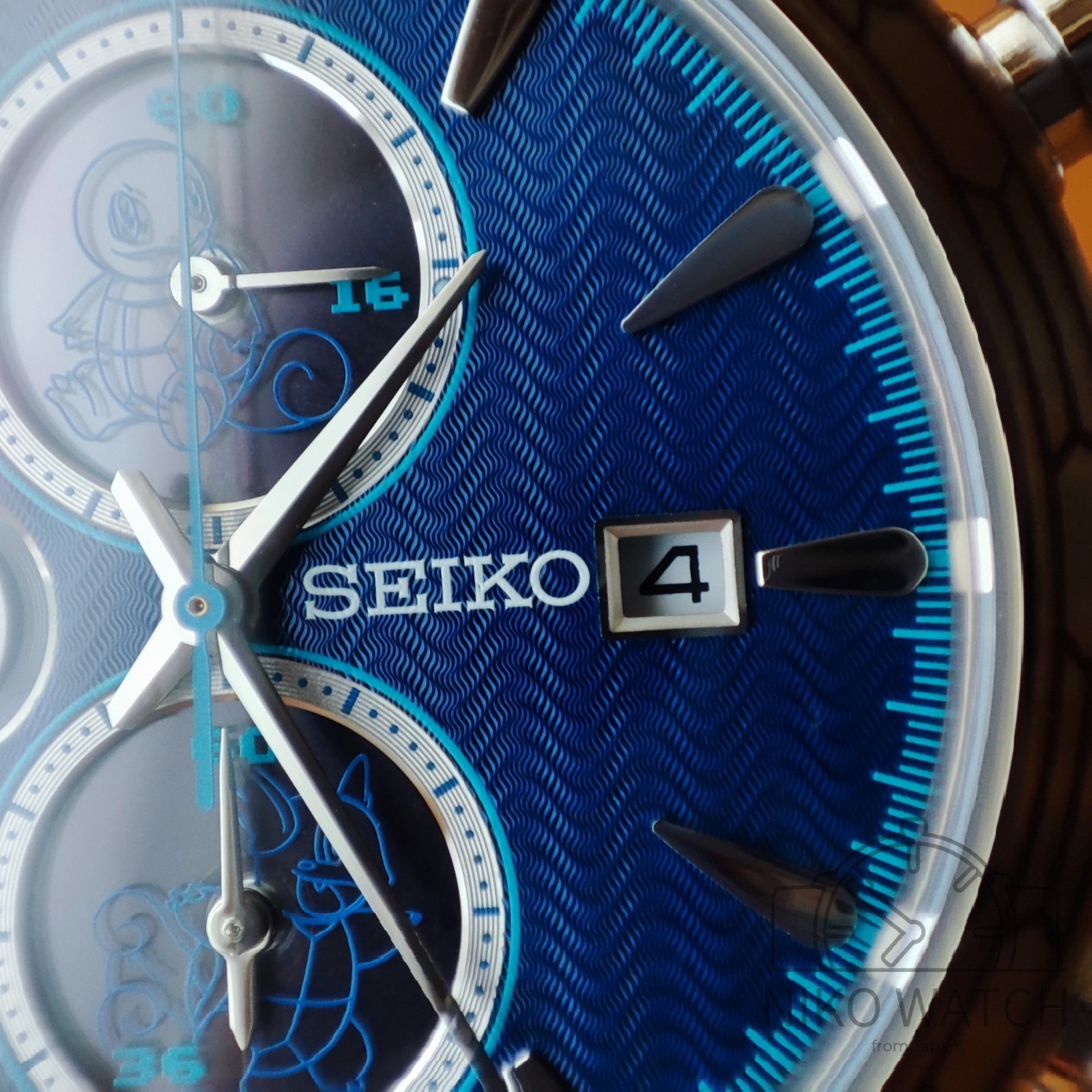 SEIKO x Pokemon Solar Chronograph Watch Blastoise blue SBPY162 Limited 700 [New]