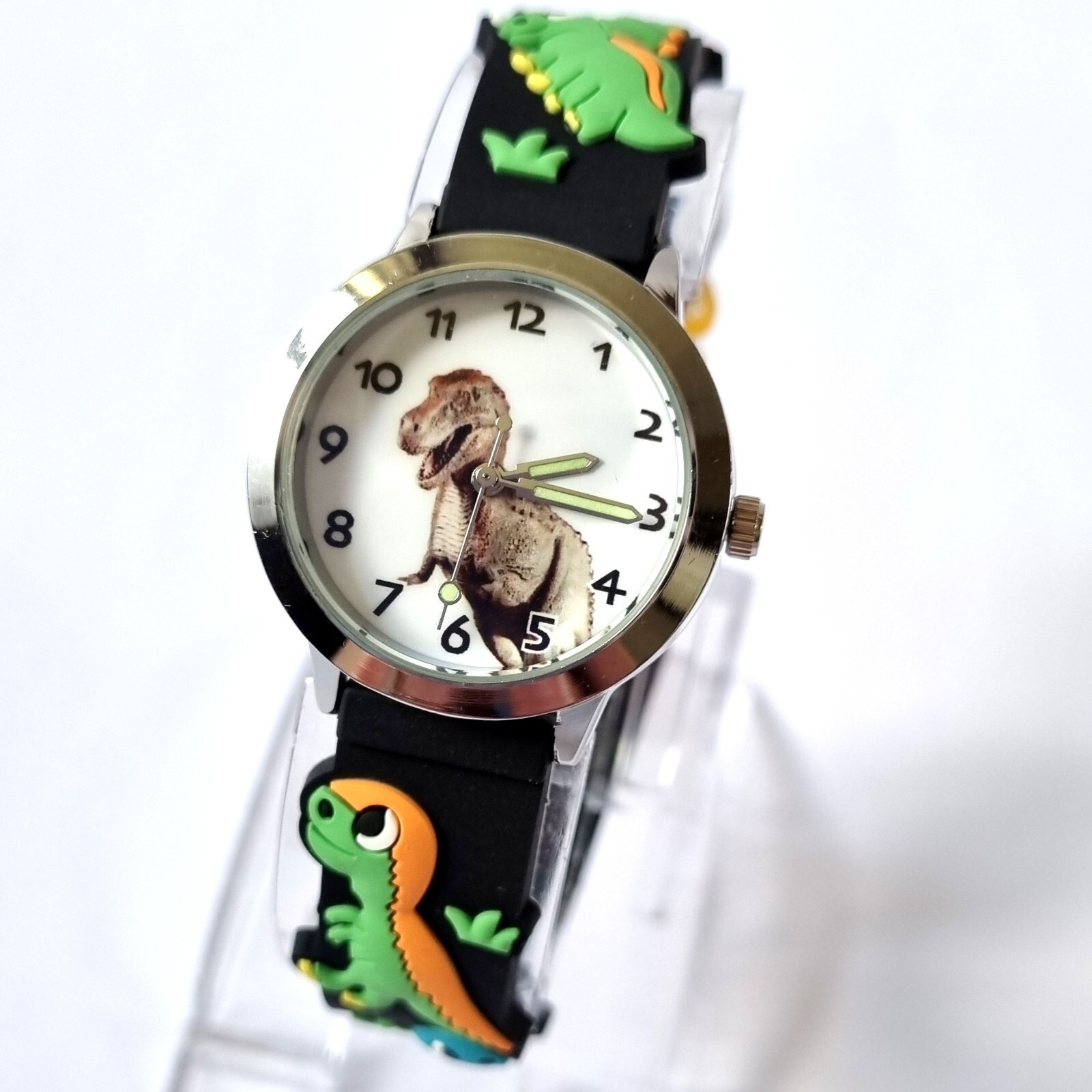 Dinosaur Wrist Watch T-Rex Read Learn Time Boys Girls Kids Gift Stocking