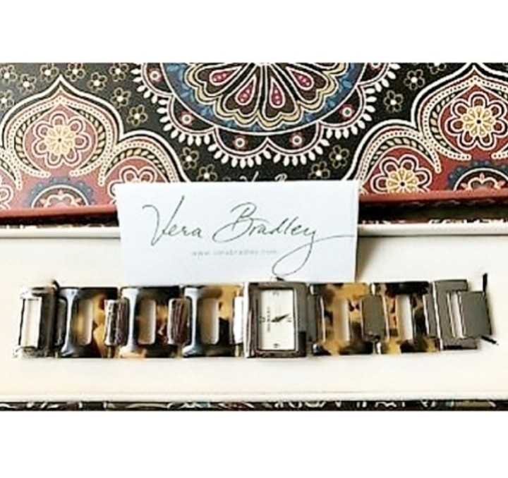 NEW Vera Bradley Kensington Tortoise Watch in Original Box