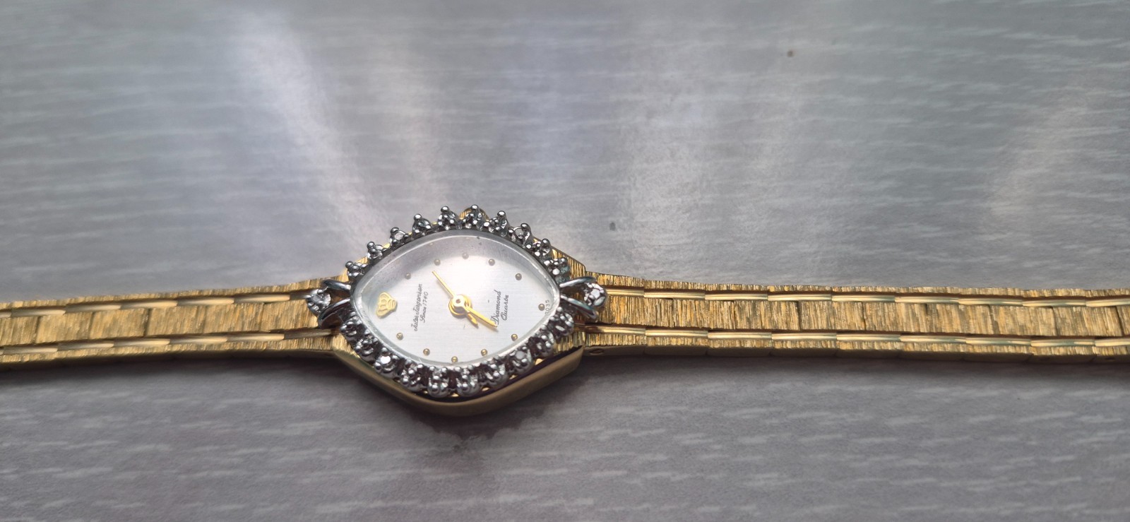 Vintage Jules Jurgensen Diamond Marquise Quartz Women’s Watch