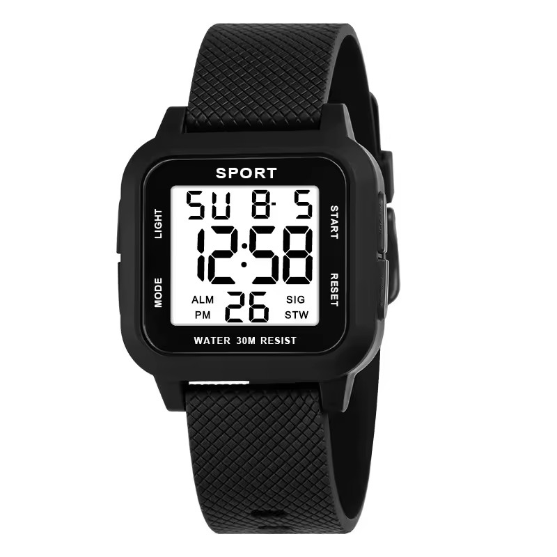 Waterproof Digital Sports Watch Men Military Tactical LED Backlight Wristwatch