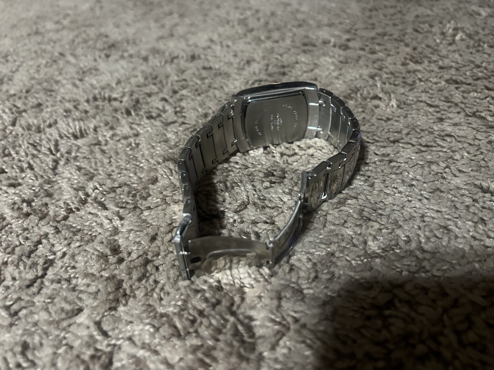 Chrome Watch base metal bezal 0111 stainless steel back