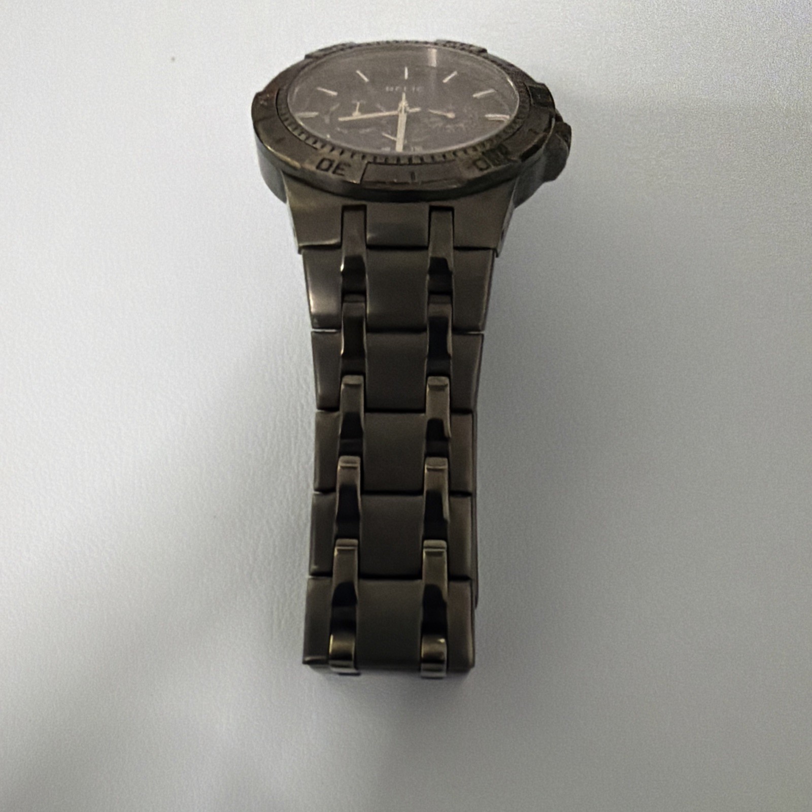 Relic Mens Watch 41mm Blue Dial Black Stainless Day Date ZR15533