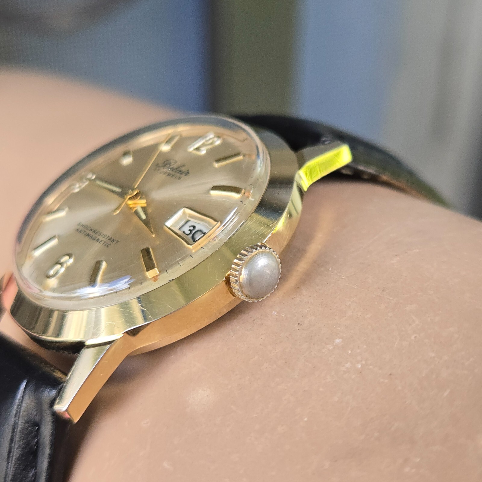 Vintage BELAIR men’s manual wind watch France Lorsa P75 17Jewels DATE 1960s