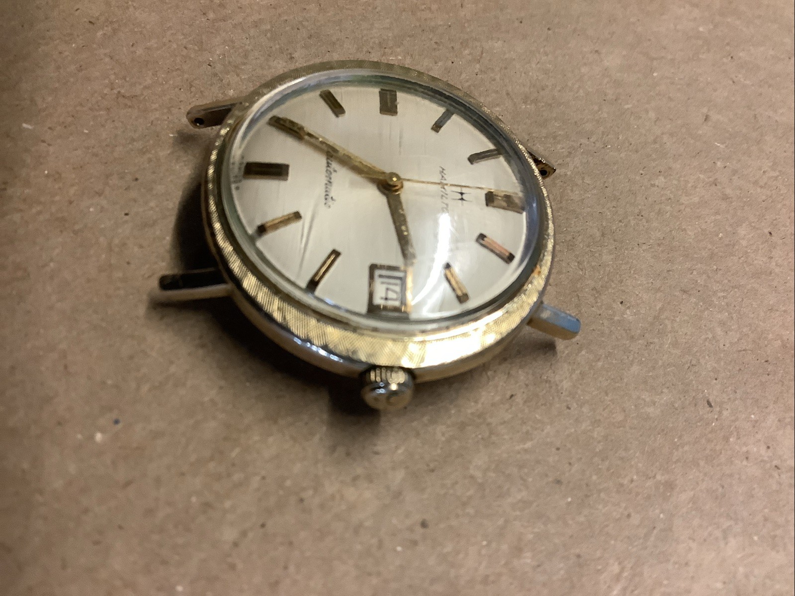 Collectible Antique HAMILTON Oval Faced 10k Gold Filled Men’s Watch (sh1231)