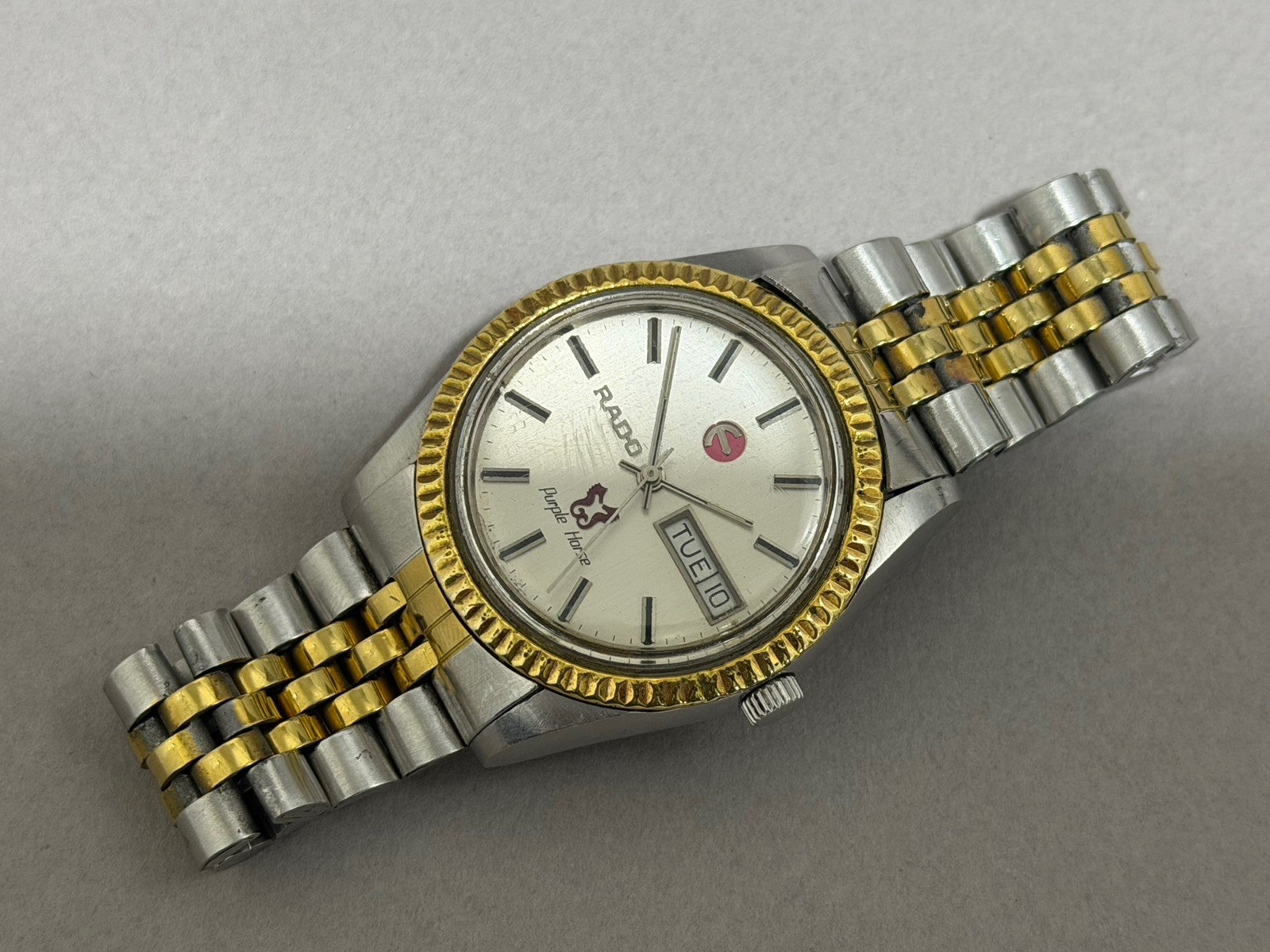 Vintage Rado purple horse Automatic Watch with Rare dial watch Working Order