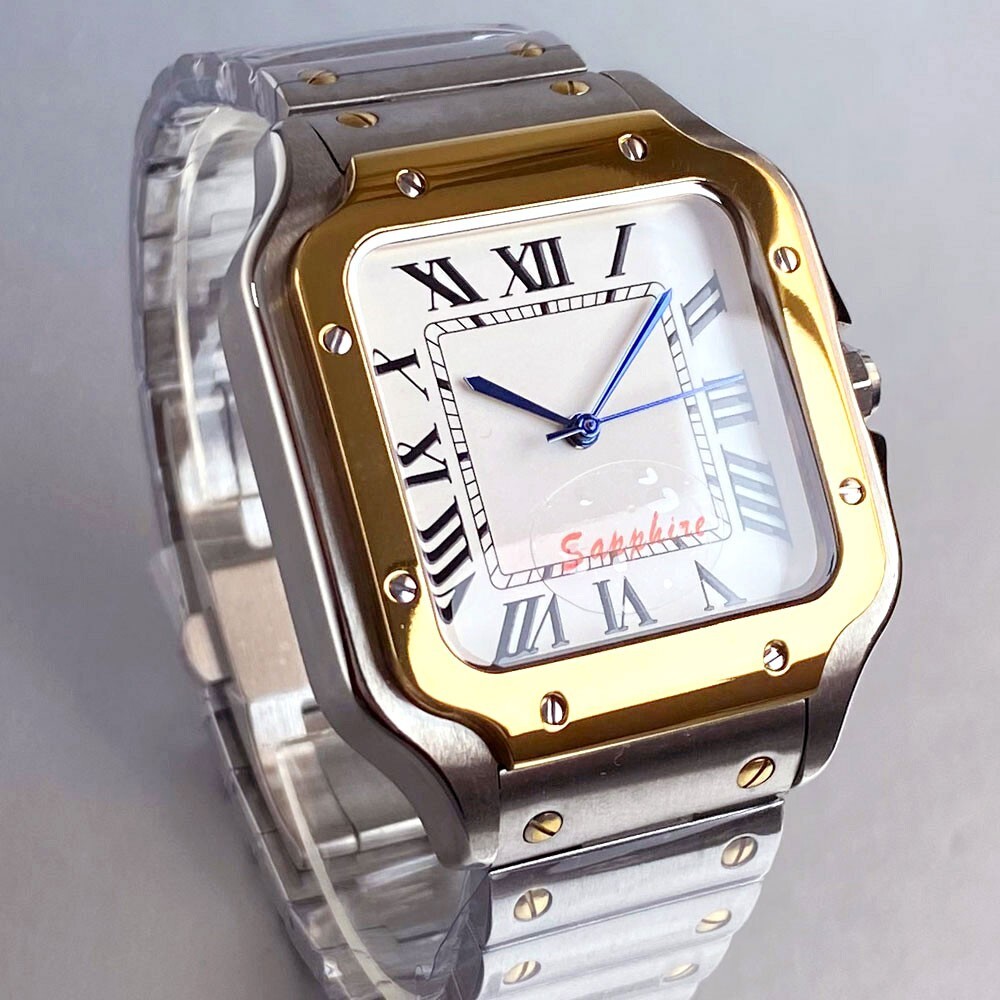 White Roman Numeral Simple Luxury Business Sapphire Glass Men Japan NH35A Watch