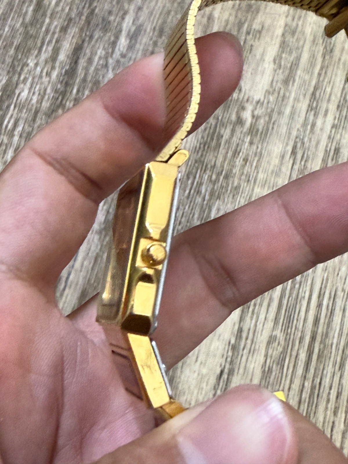 Vintage Citizen Quartz Ana Digi Gold Tone 8962-087607 Japan Men’s Watch Runs