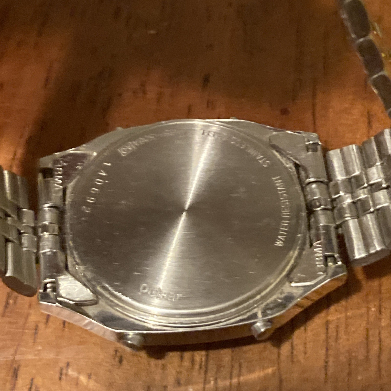 Vintage 1991 ANALOG-DIGITAL Mens Watch PULSAR Y651-506A LCD works Analog not