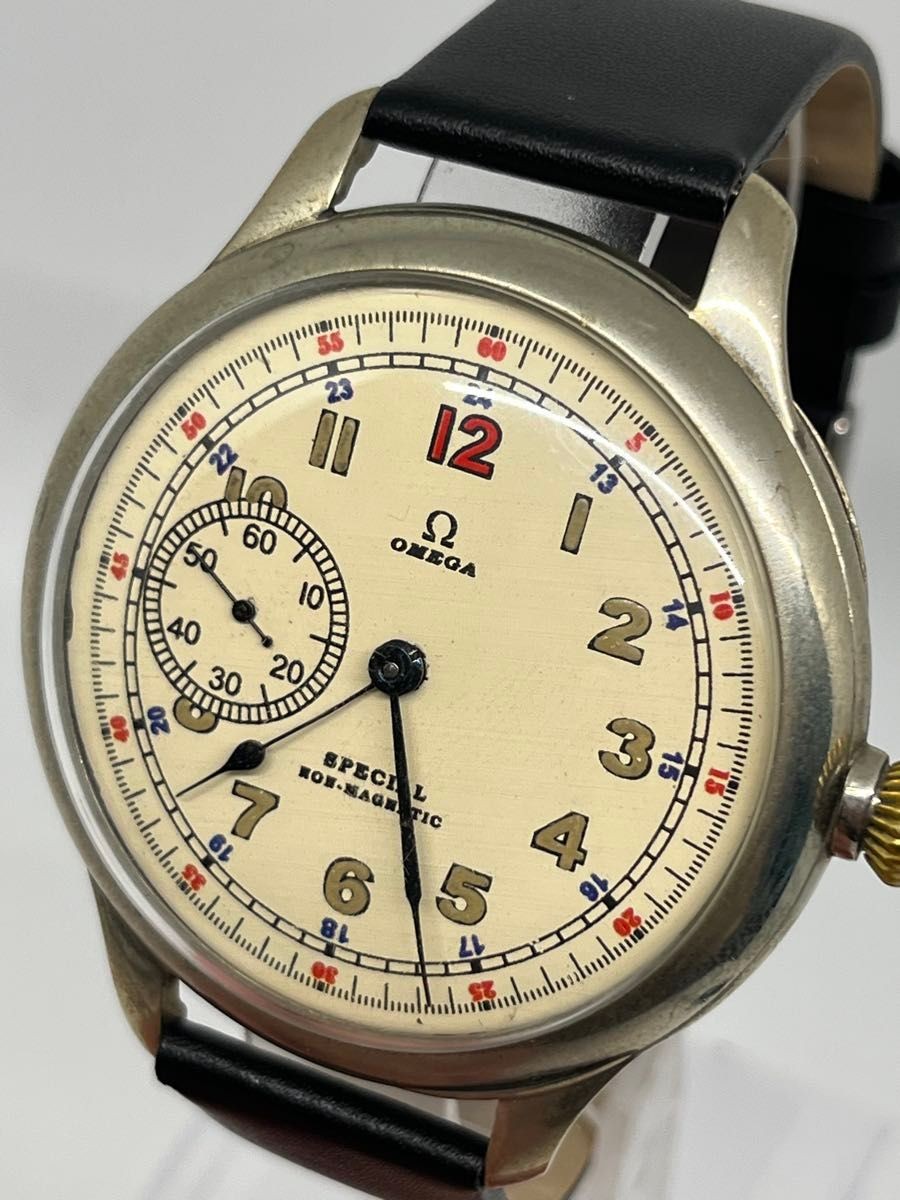 OMEGA Special Non-Magnetic Vintage Manual Wind Small Seconds Ivory Dial Watc