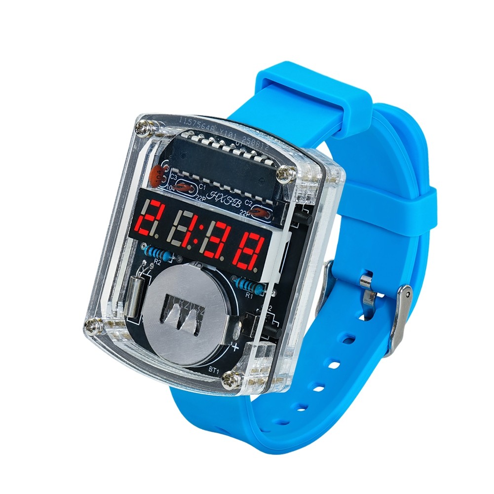 DIY Electronic Kit for LED Watch with 0.28 Inch Display, Watches4086