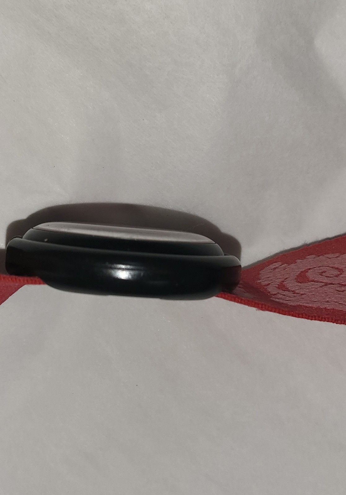 1990 Swatch Pop Shangri Watch Red Pink Velvet Polka Dots One Piece Strap