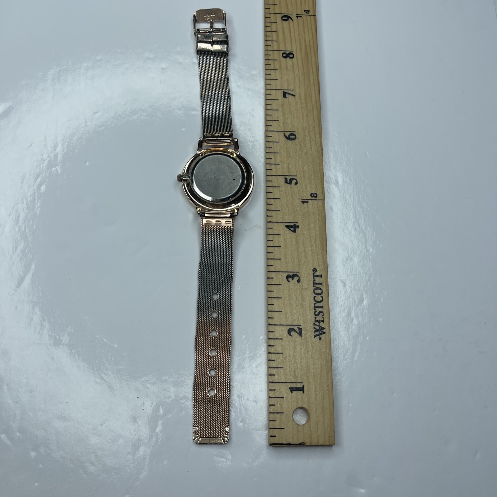 E Sophie Rose Gold Mesh Chain Link Ladies Retro Stainless Untested