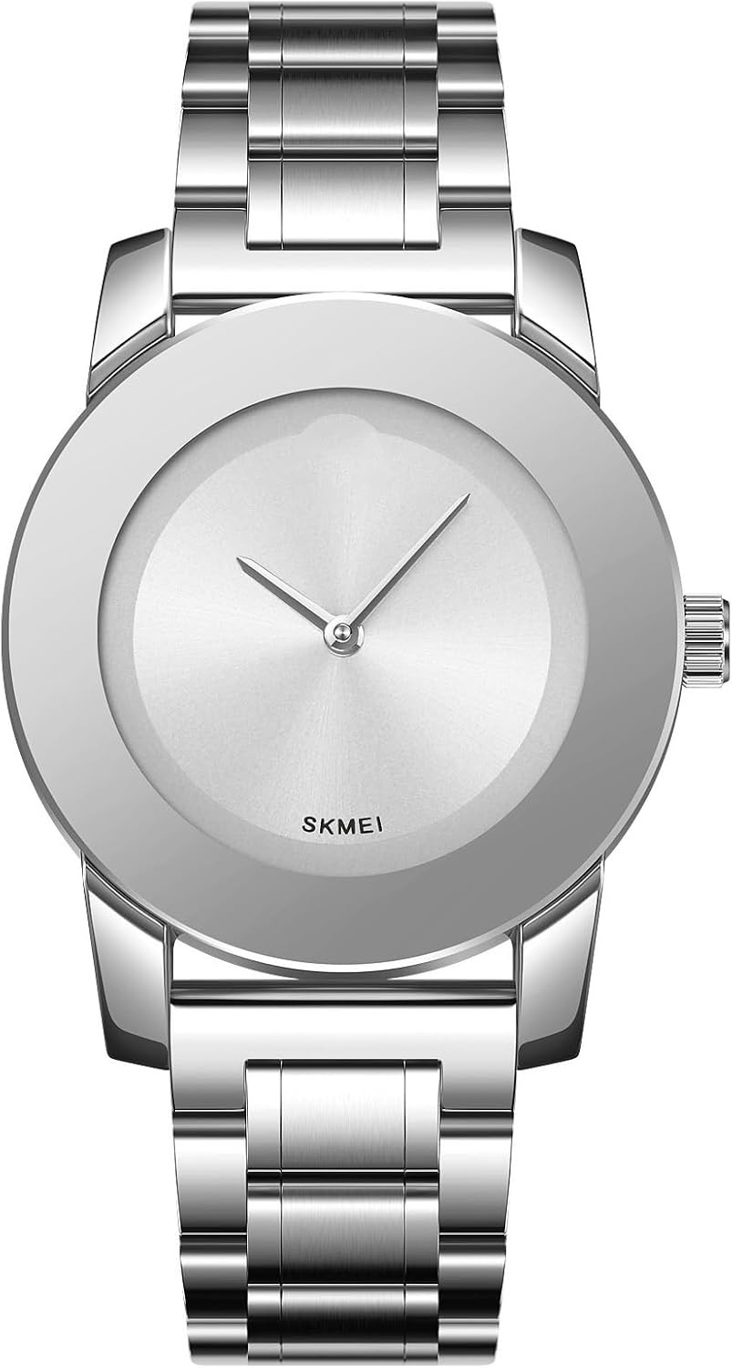 Frameless Luxury Quartz Watch with Diamond Touch – Unisex, 30M Water Resistance