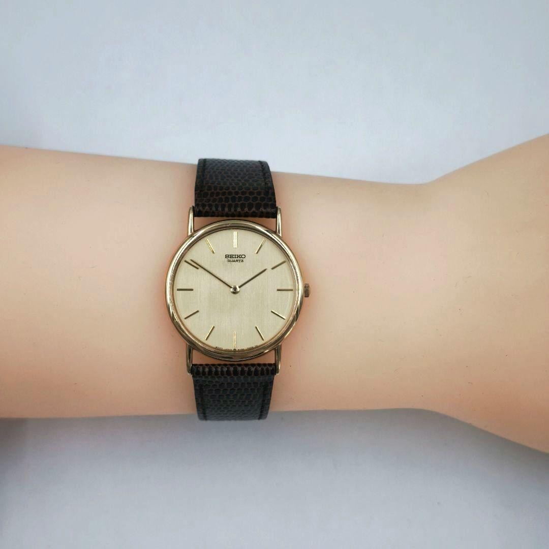 SEIKO 5Y30-7000 Dress Quartz Watch Gold wrist 18.0cm/7.1in