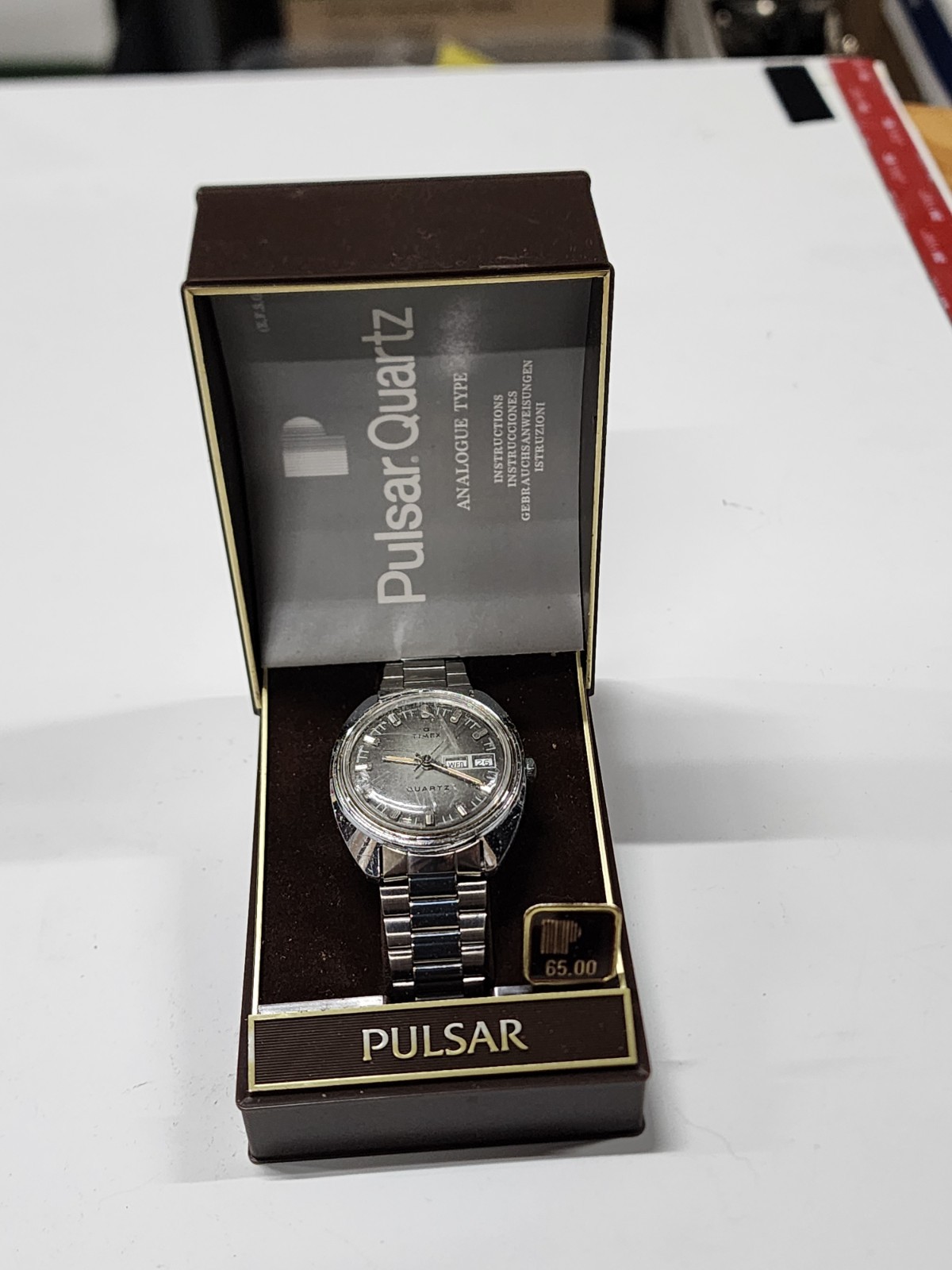 Vintage Mens Pulsar Watch New In The Box!