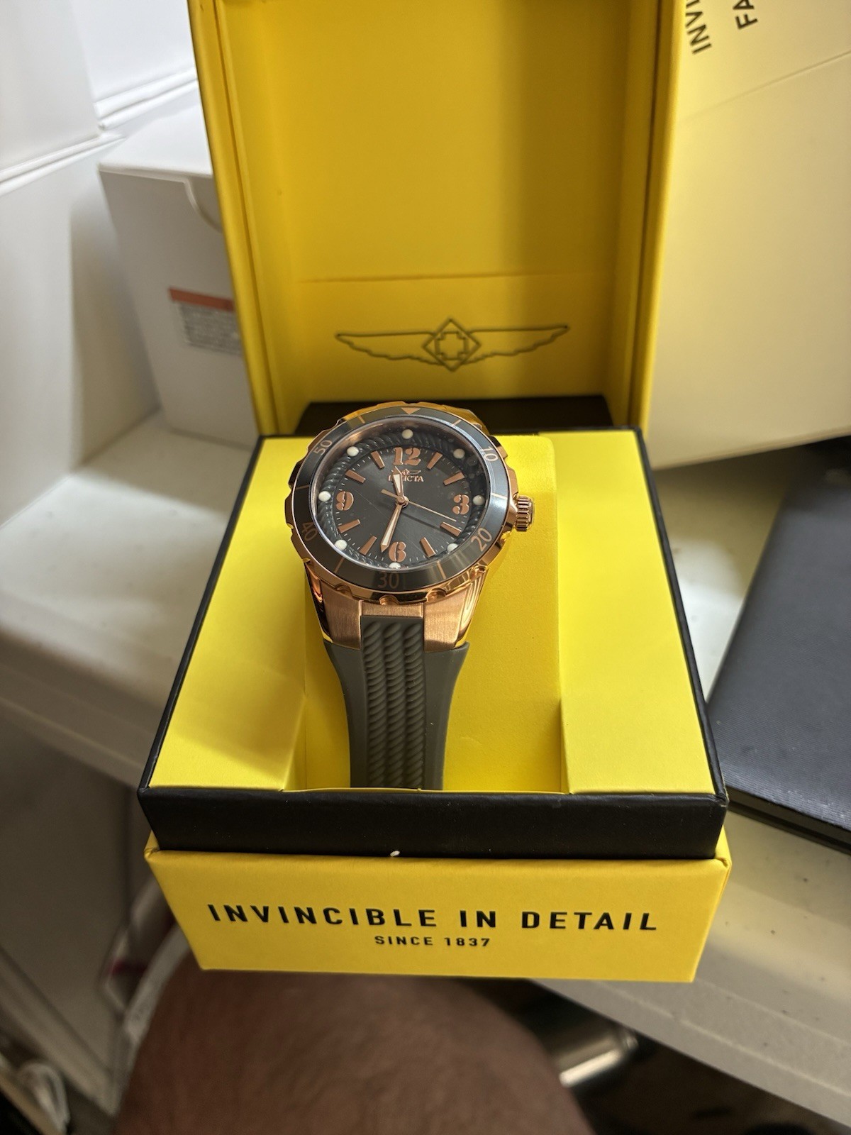 Invicta Angel Halo Women’s Watch 39mm Charcoal Dial Crystal Bezel 40310 New