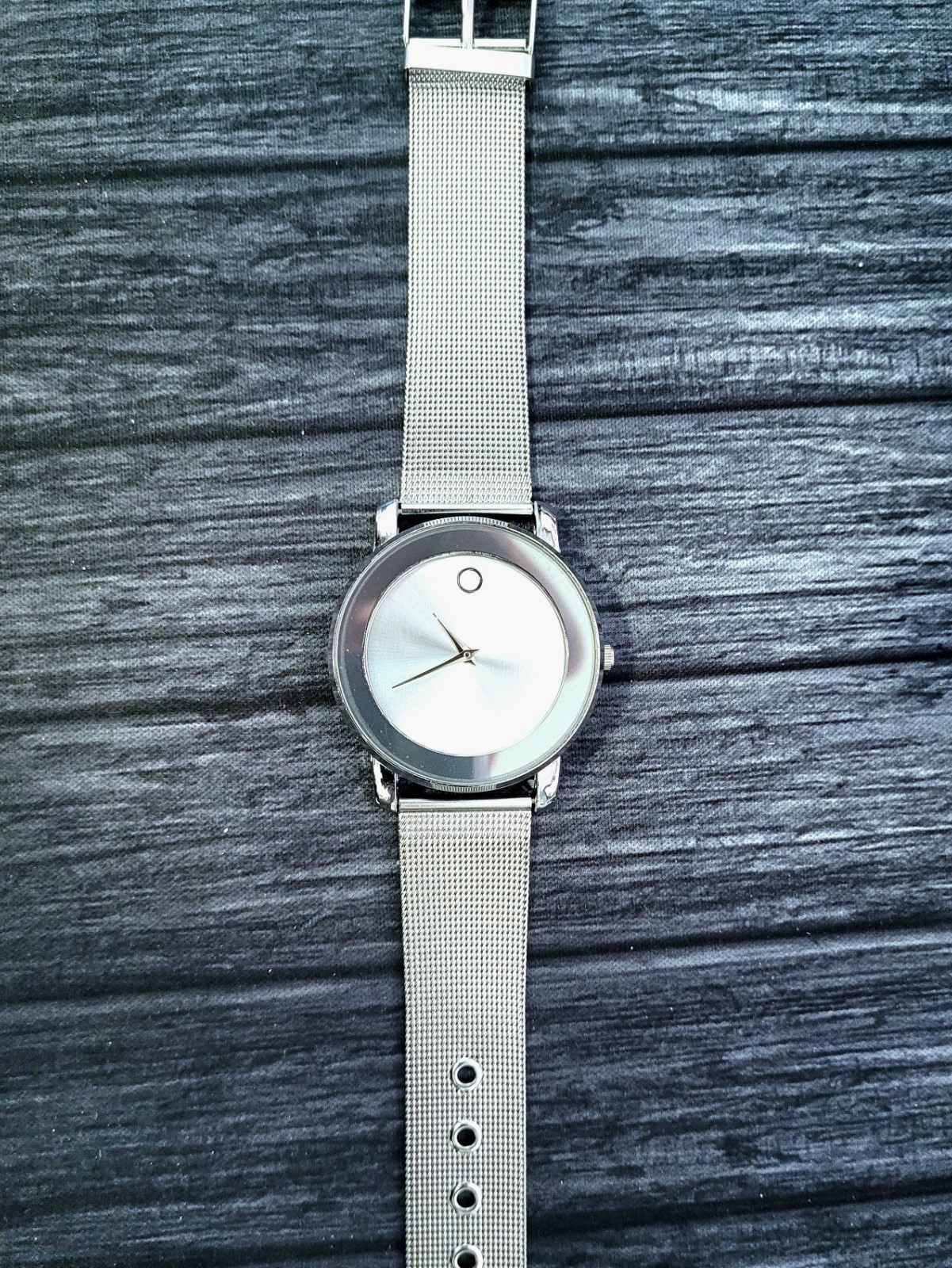 Really Nice Affordable Silver M Bold Style Mens Dress Watch
