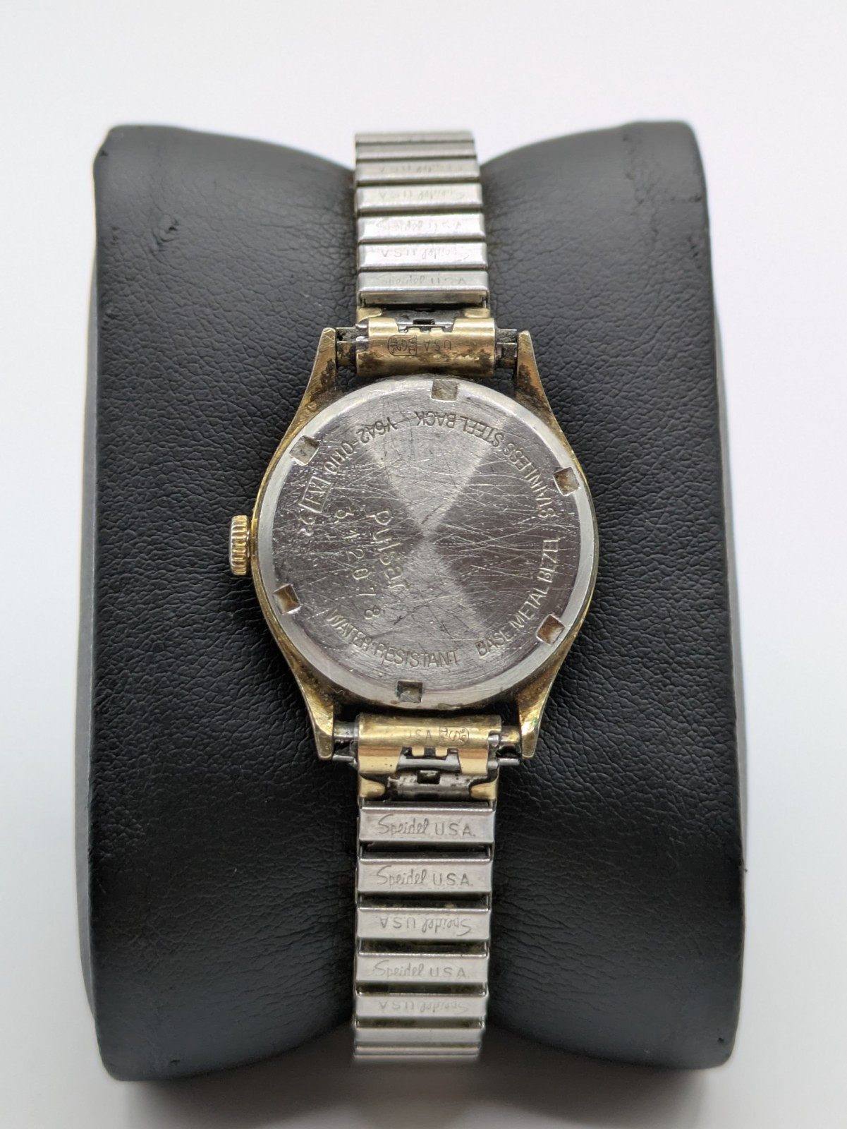 Pulsar Y642A Quartz Watch Gold Tone Parts Repairs Untested 24.8mm
