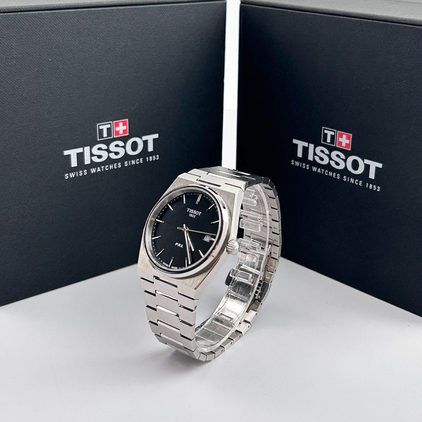 Tissot PRX 40mm Stainless Steel Black Dial Men’s Quartz Watch T137.410.11.051.00