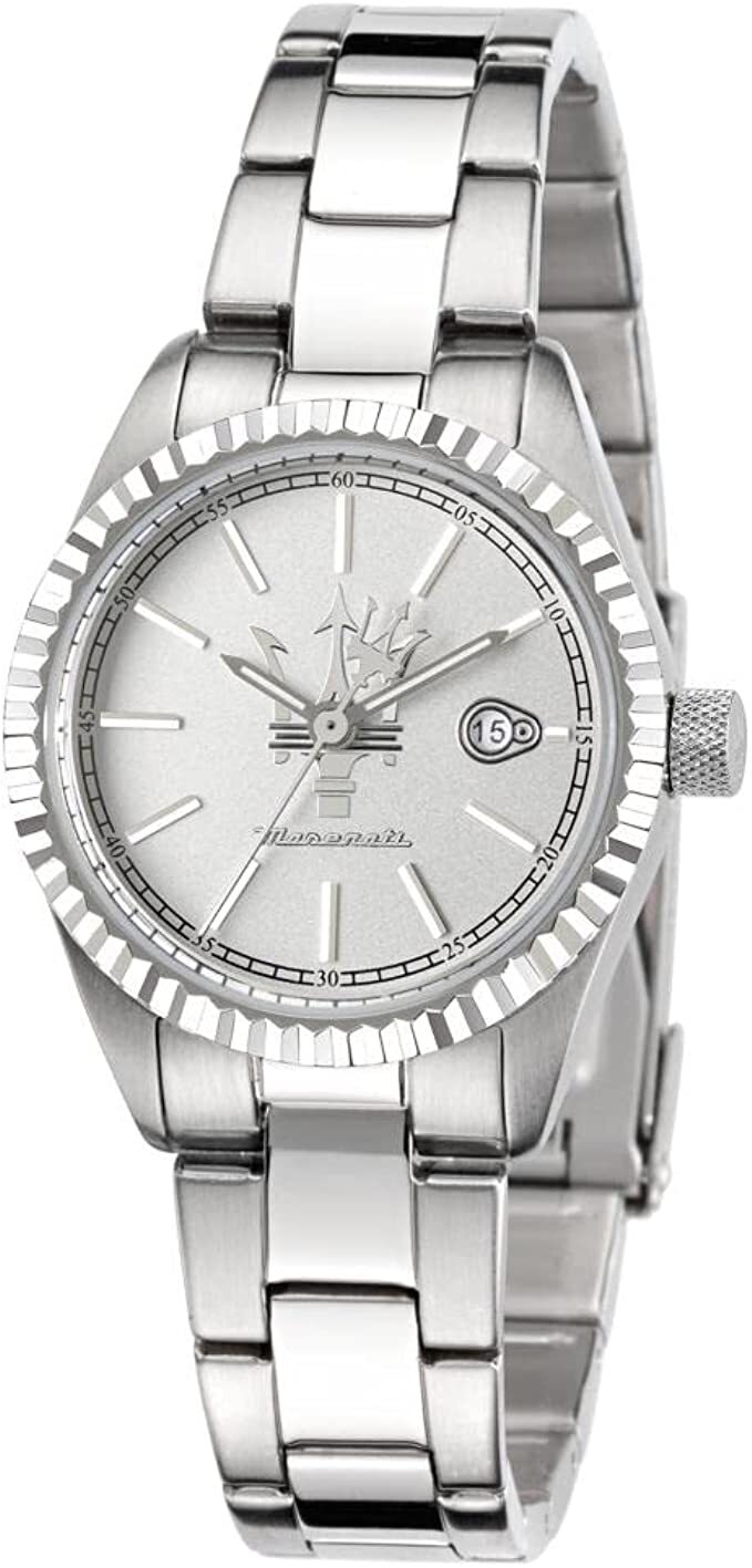 Maserati R8853100503 Women’s Competizione Silver Stainless-Steel Quartz Watch