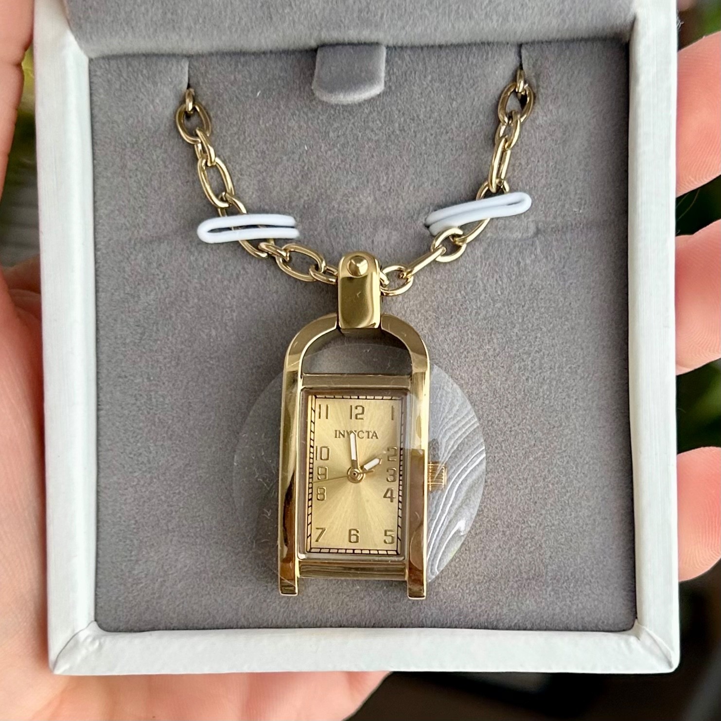 NEW | Invicta Mini Angel 17.5mm Women’s Necklace Watch 49935 Gold