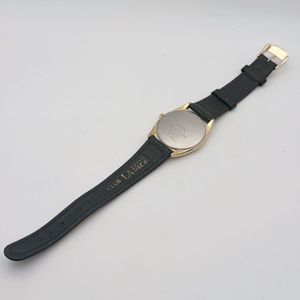 CITIZEN CLUB LA MER Citizen Club La Mer checkered dial blue hands gold vintage w