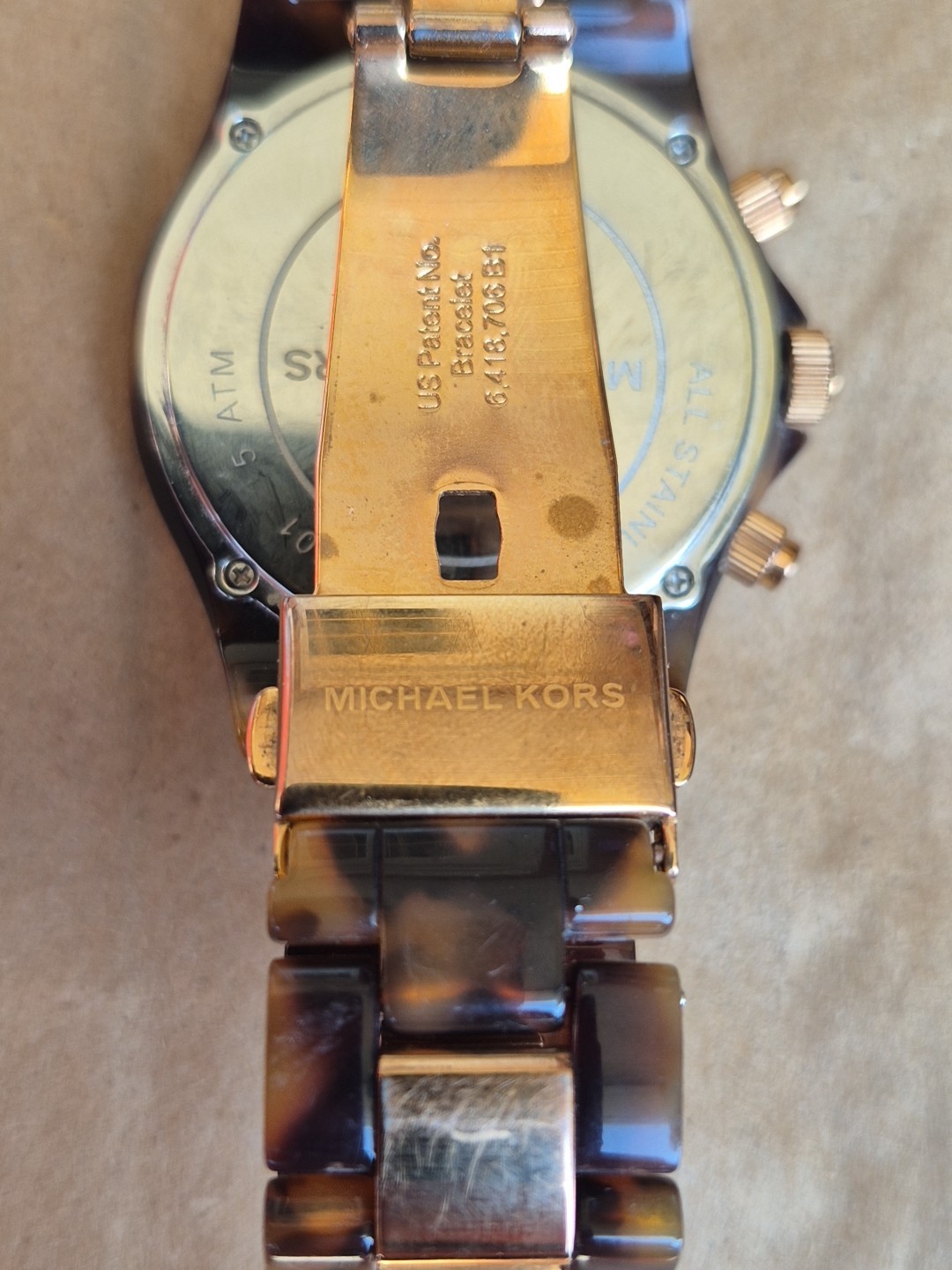 Michael Kors MK-5416 Two Tone Crystals Bezel Chronograph Women’s Watch