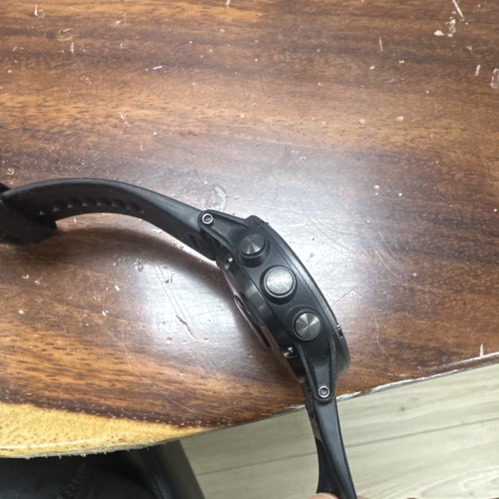 Garmin D2 Delta PX black rubber strap