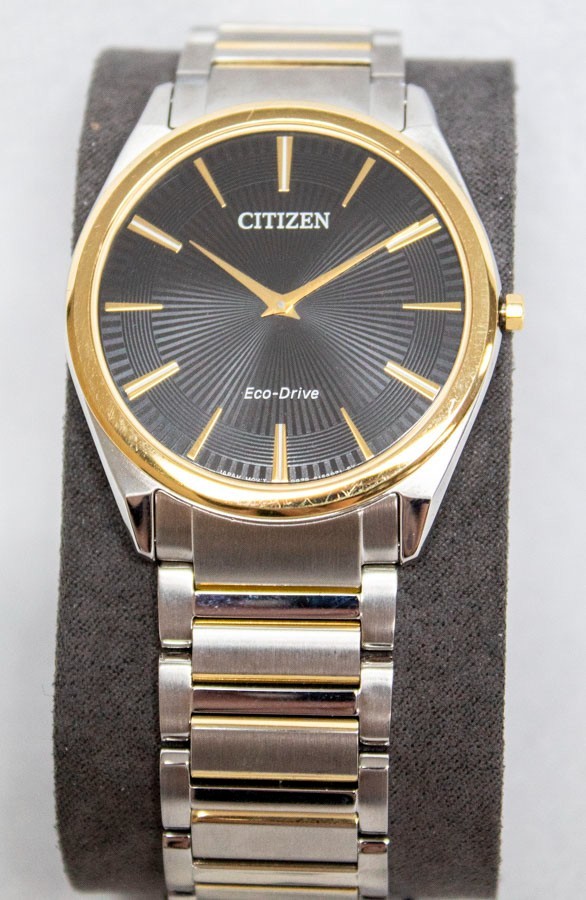 Citizen Mens Stiletto AR3074-54E Eco-Drive Watch – Two Tone