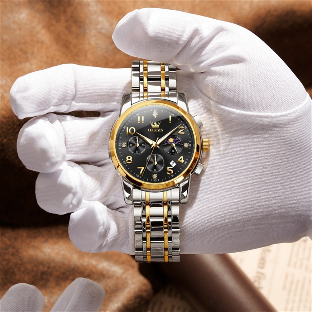 OLEVS Japan Movement Luxury Classics Gift Arabic Number Quartz Wristwatch 3628