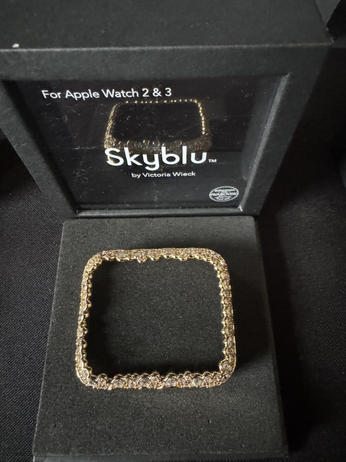 New Swarovski Goldtone Crystal Case for Apple Watch 2 & 3 by Victoria Wieck