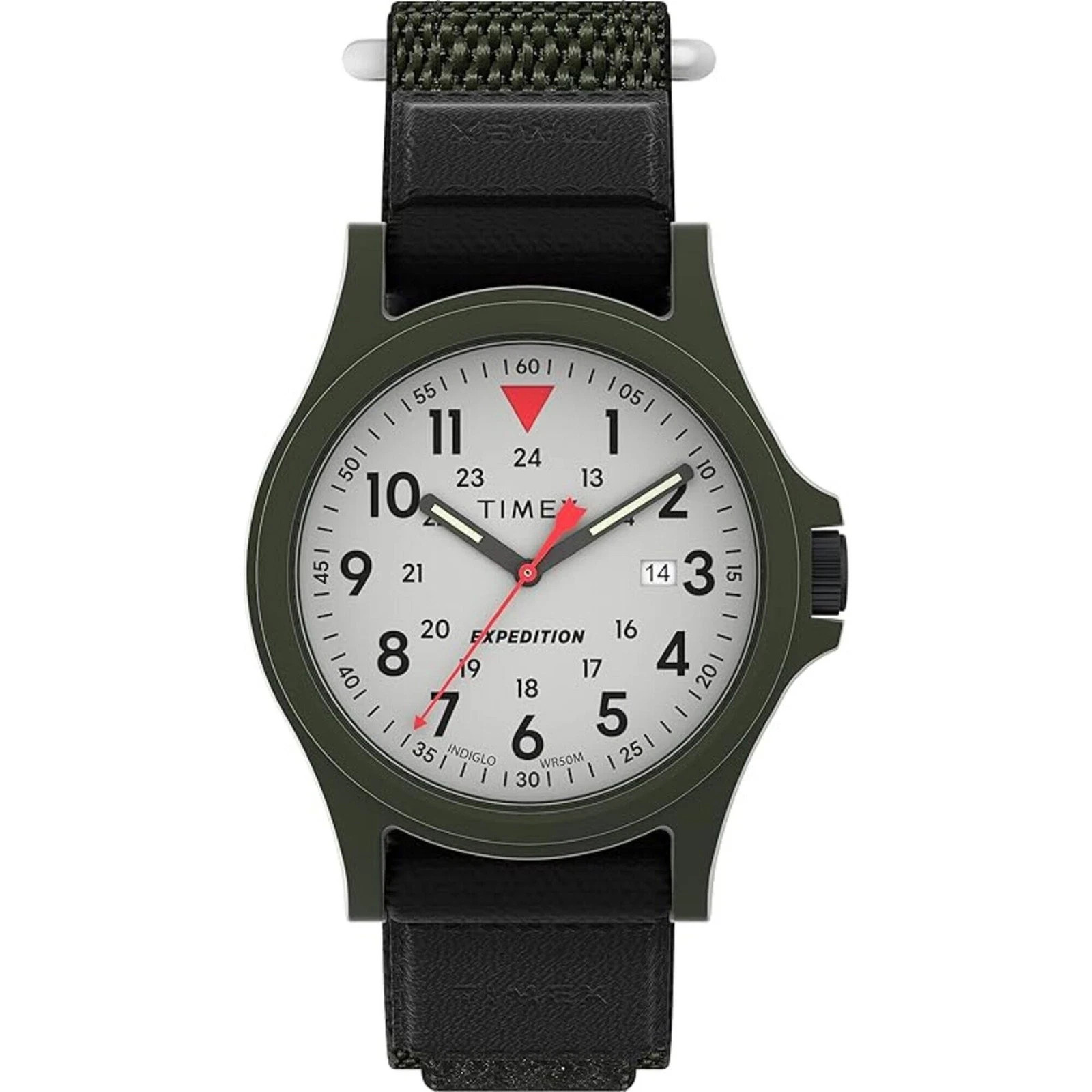 Timex TW4B29300, Men’s «Expedition» Nylon Fabric Wrap-Strap Watch, Indiglo, Date