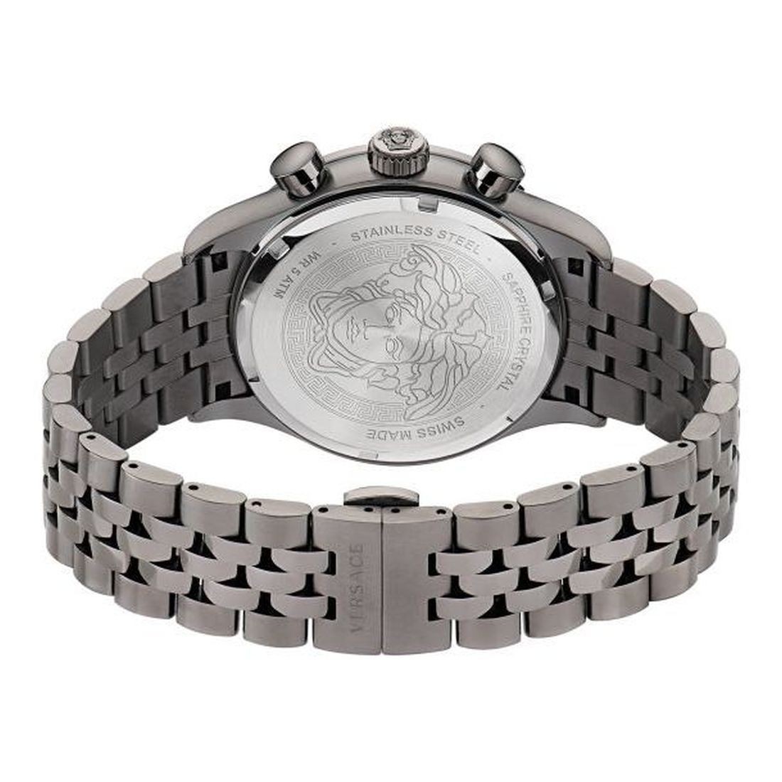 Versace Hellenyium Chrono Men’s Quartz Blue Dial Stainless Steel Watch VE2U00722