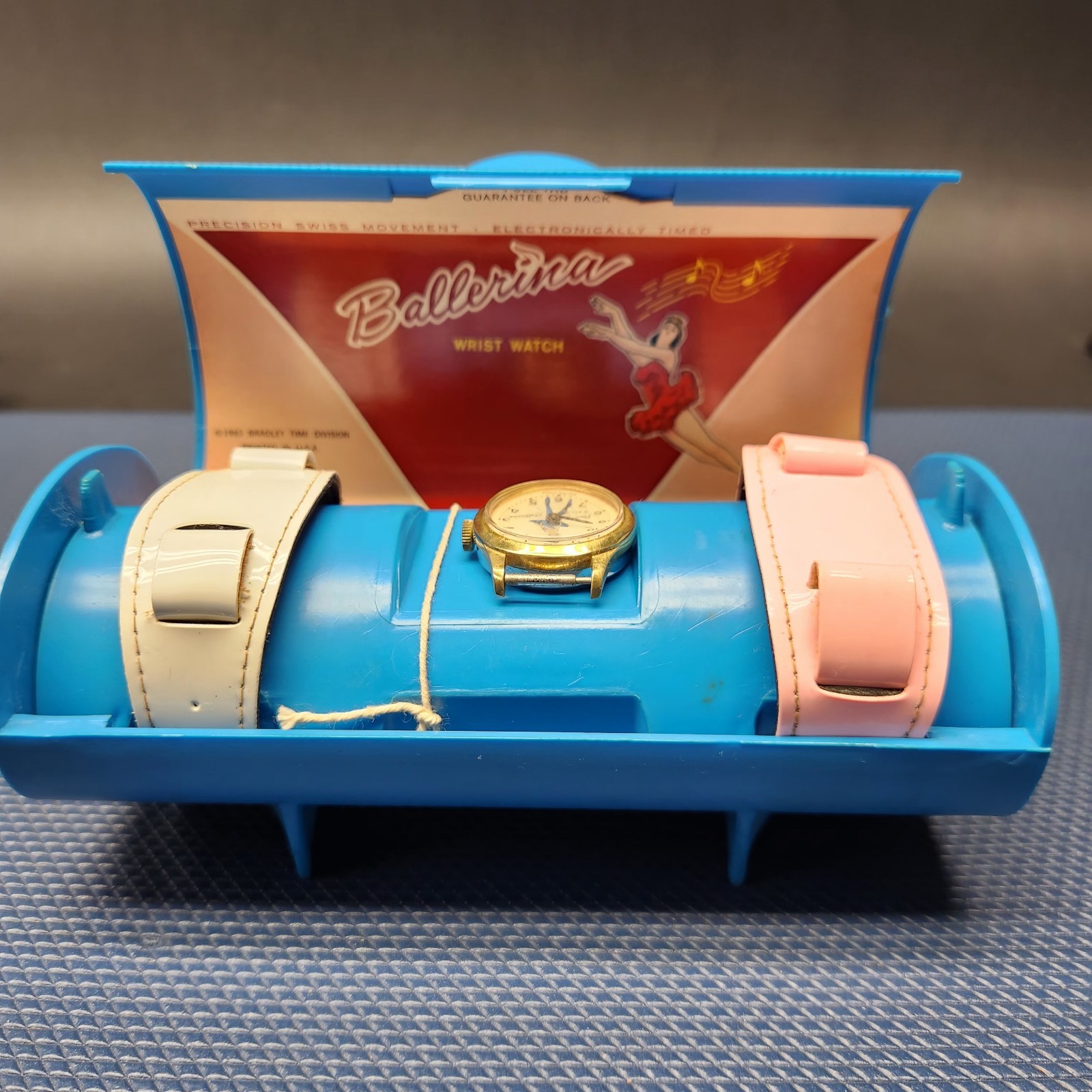 Swiss Made 1963 Ballerina By Bradley Mechanical Wind Up Girls or Ladies Watch