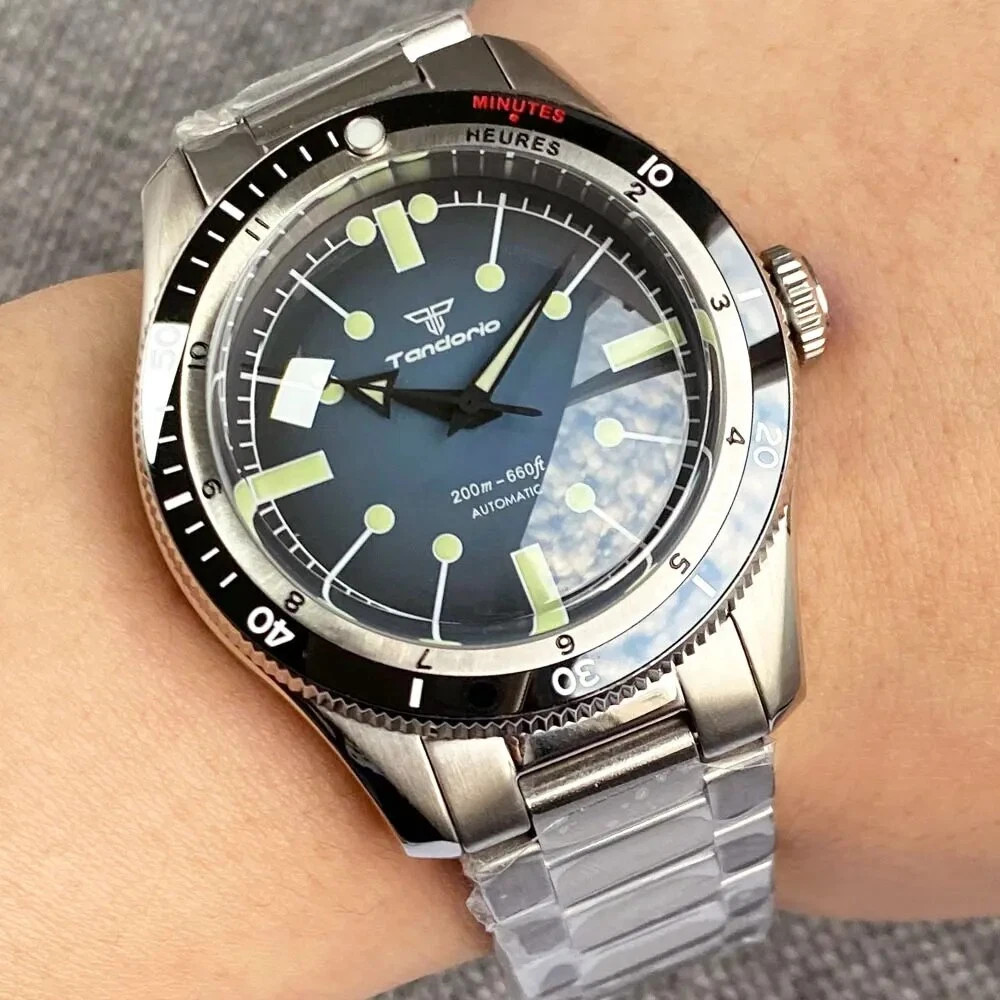 20ATM Diver Tandorio 40mm Retro Sapphire Automatic NH35A Miyota8215 Men Watch