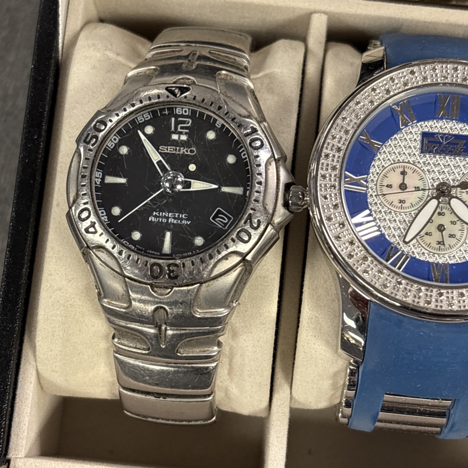 15 Mens lot of various brands, Watch Lot UnTested clean Condition Fossil Apple