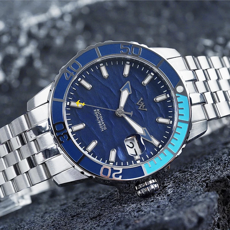 WM Mechanical Watch NH35 Sapphire Crystal 200m Water Resistant Dive Watch
