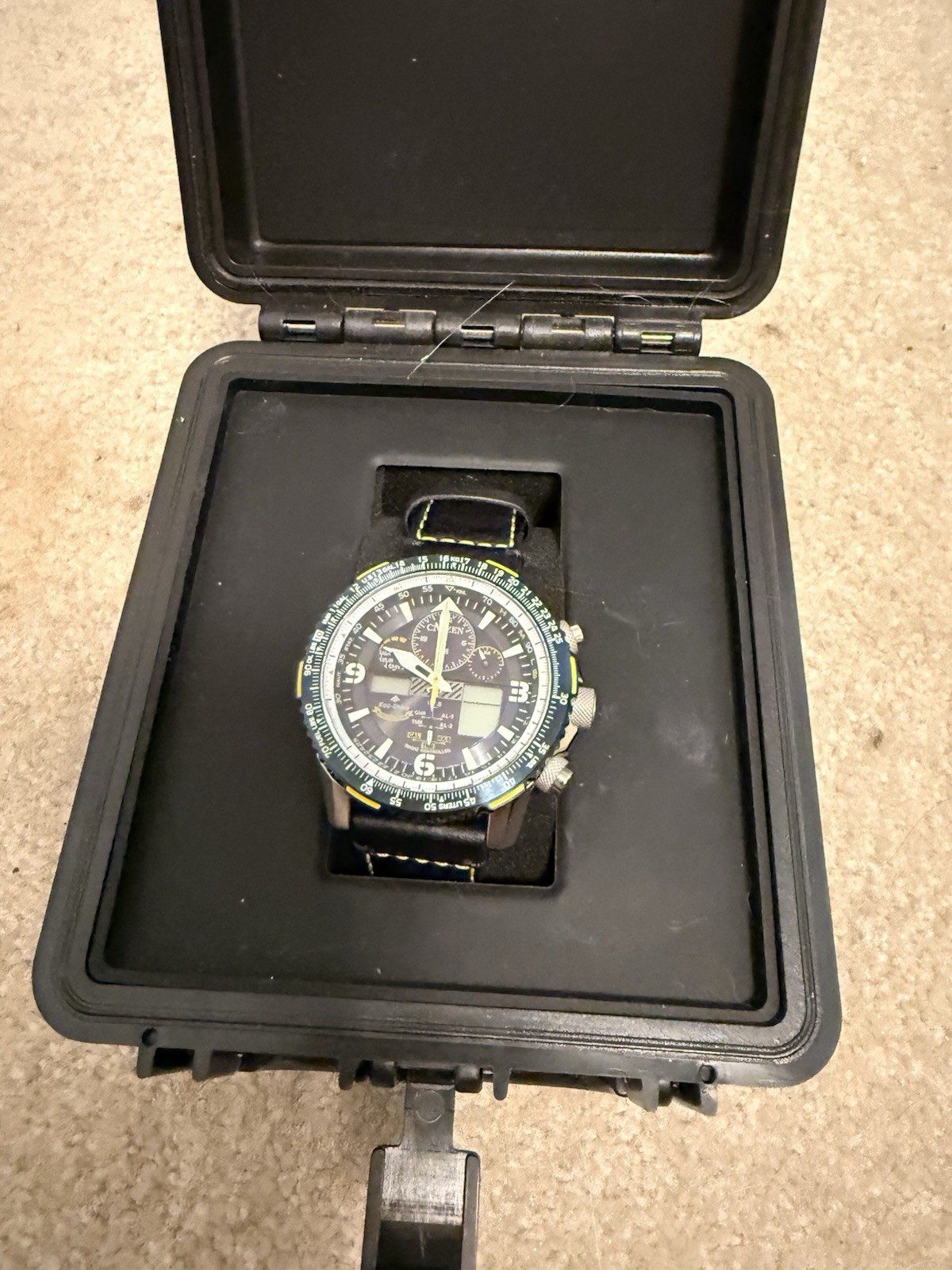 Citizen Eco-Drive Skyhawk A-T Blue Angels Chronograph World Time 45mm 200m