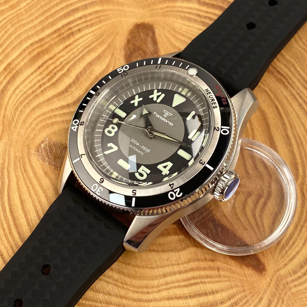 20ATM Diver Tandorio 40mm Retro Sapphire Automatic NH35A Miyota8215 Men Watch