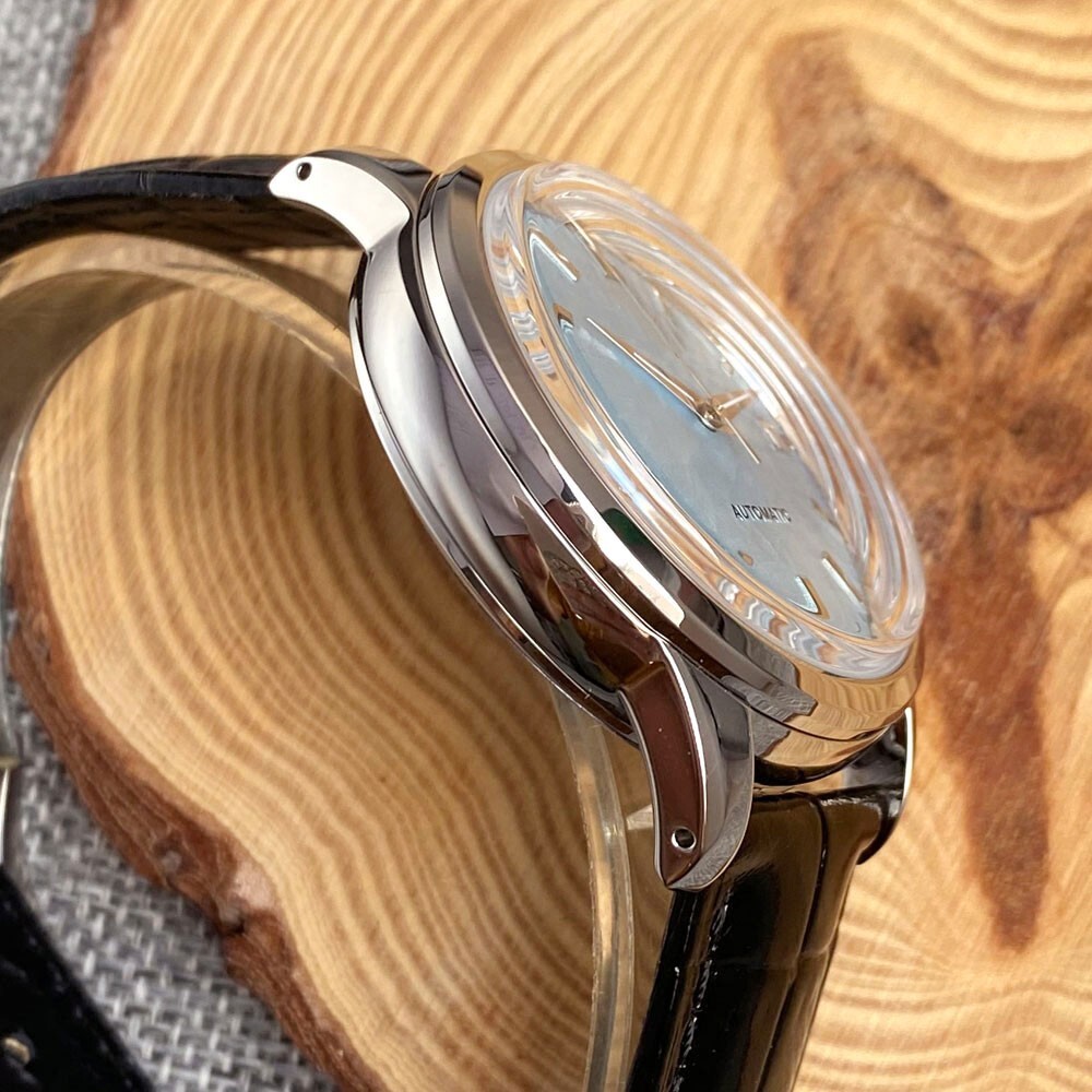 40mm Tandorio Blue Dial Double Bow Sapphire Glass NH35A Automatic Mens Watch
