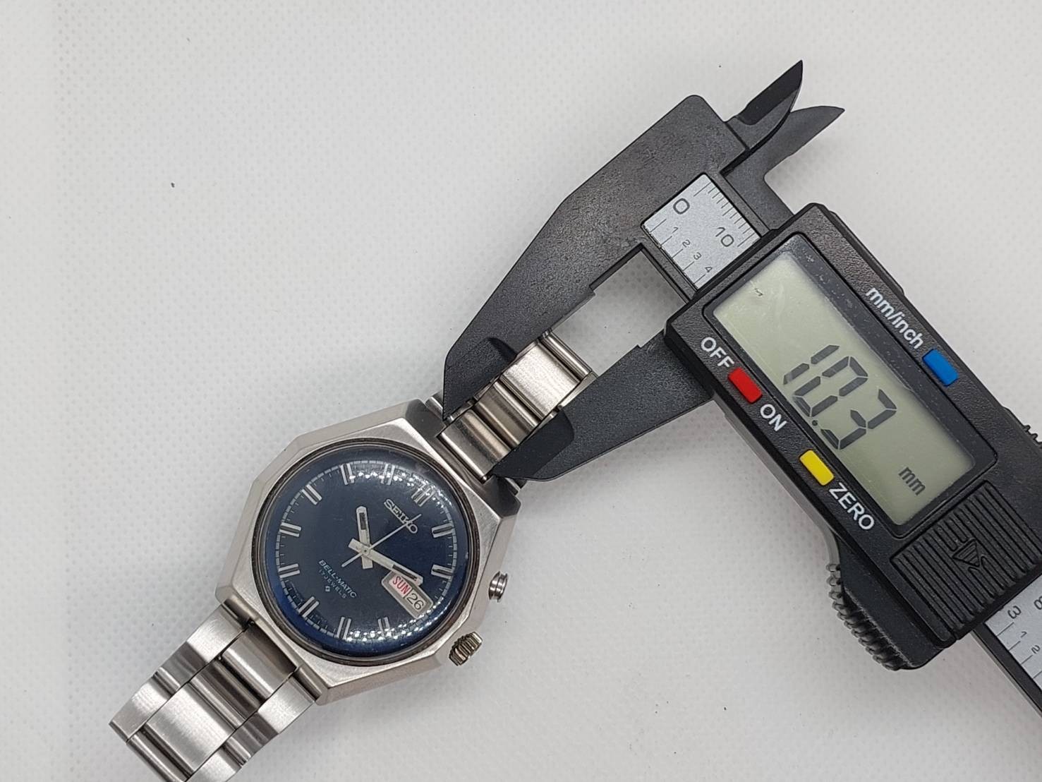 Vintage 1976 Seiko Bell-Matic Automatic Alarm System Blue Dial with Day-Date