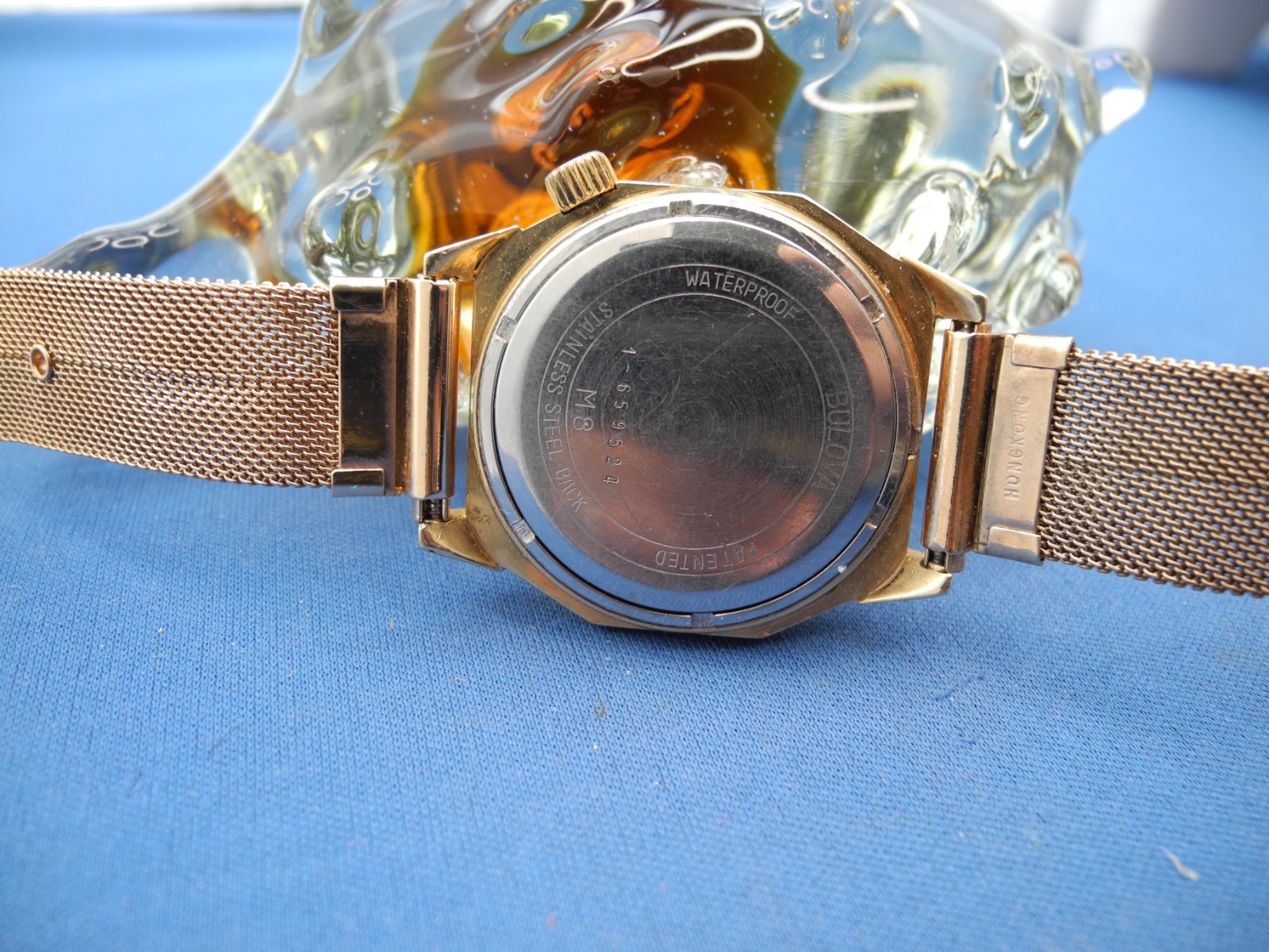 BULOVA ACCUTRON,W/DAY DATE, «M8» WATCH 218,OCTAGON CASE, RUNS