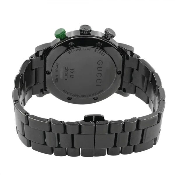 NEW Genuine GUCCI G-Chrono 101 G Black PVD Chronograph 44mm Men Watch YA101331