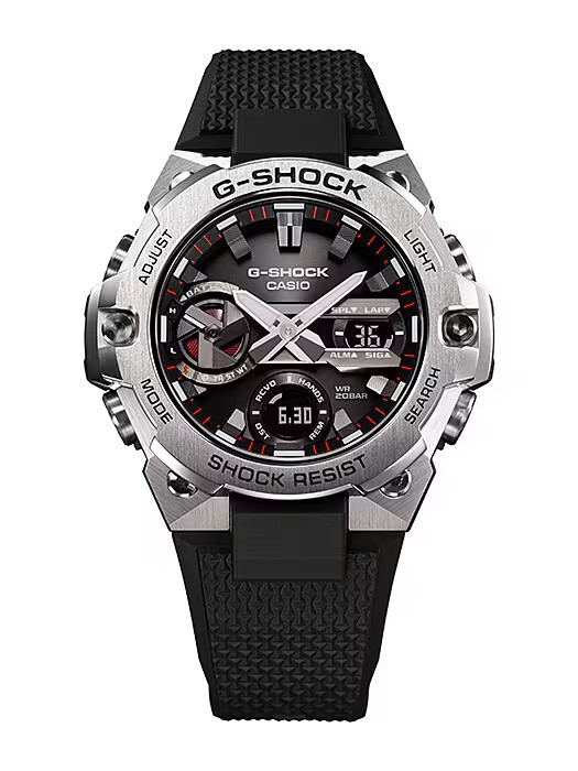NEW Casio G-Shock G-STEEL SLIM Solar Bluetooth World Time Mens Watch GSTB400-1A