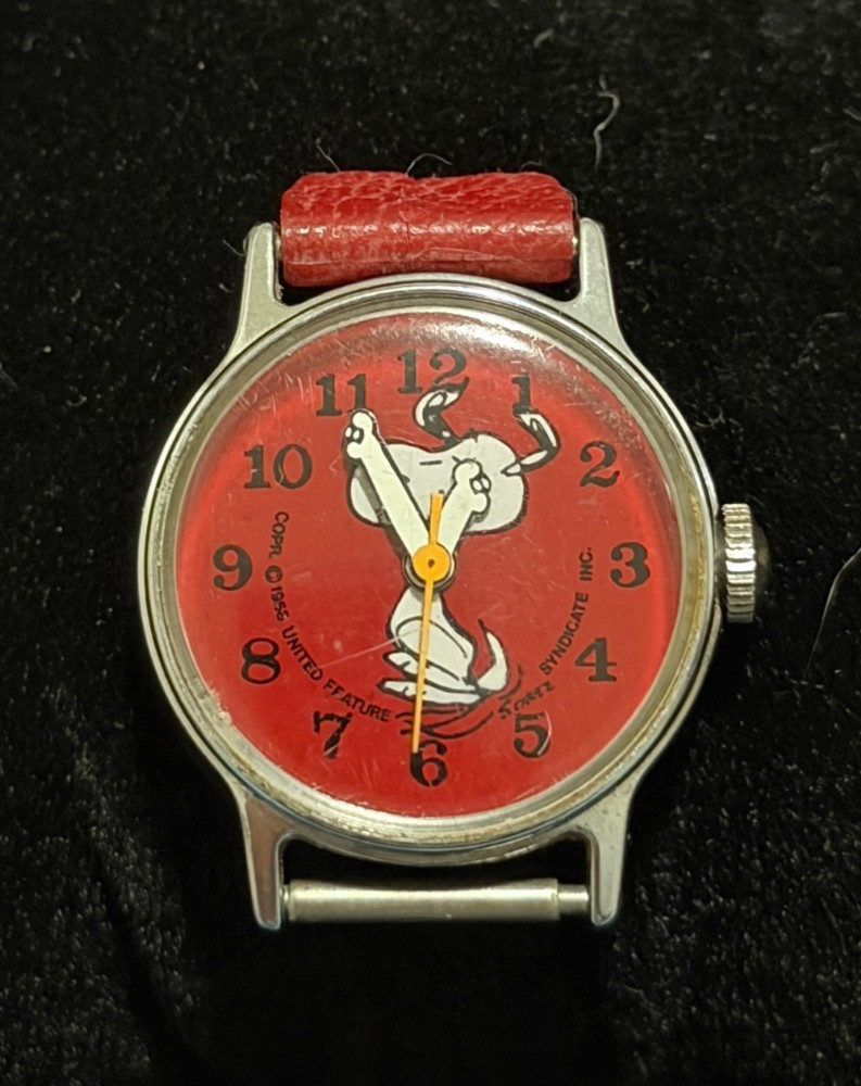 Vintage Snoopy Wristwatch Syndicate Inc Working See Description