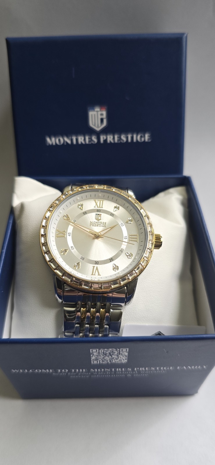 Montres Prestige x Invicta Men’s 45mm Two Tone Watch Crystal Bezel MPW-0239 NIB