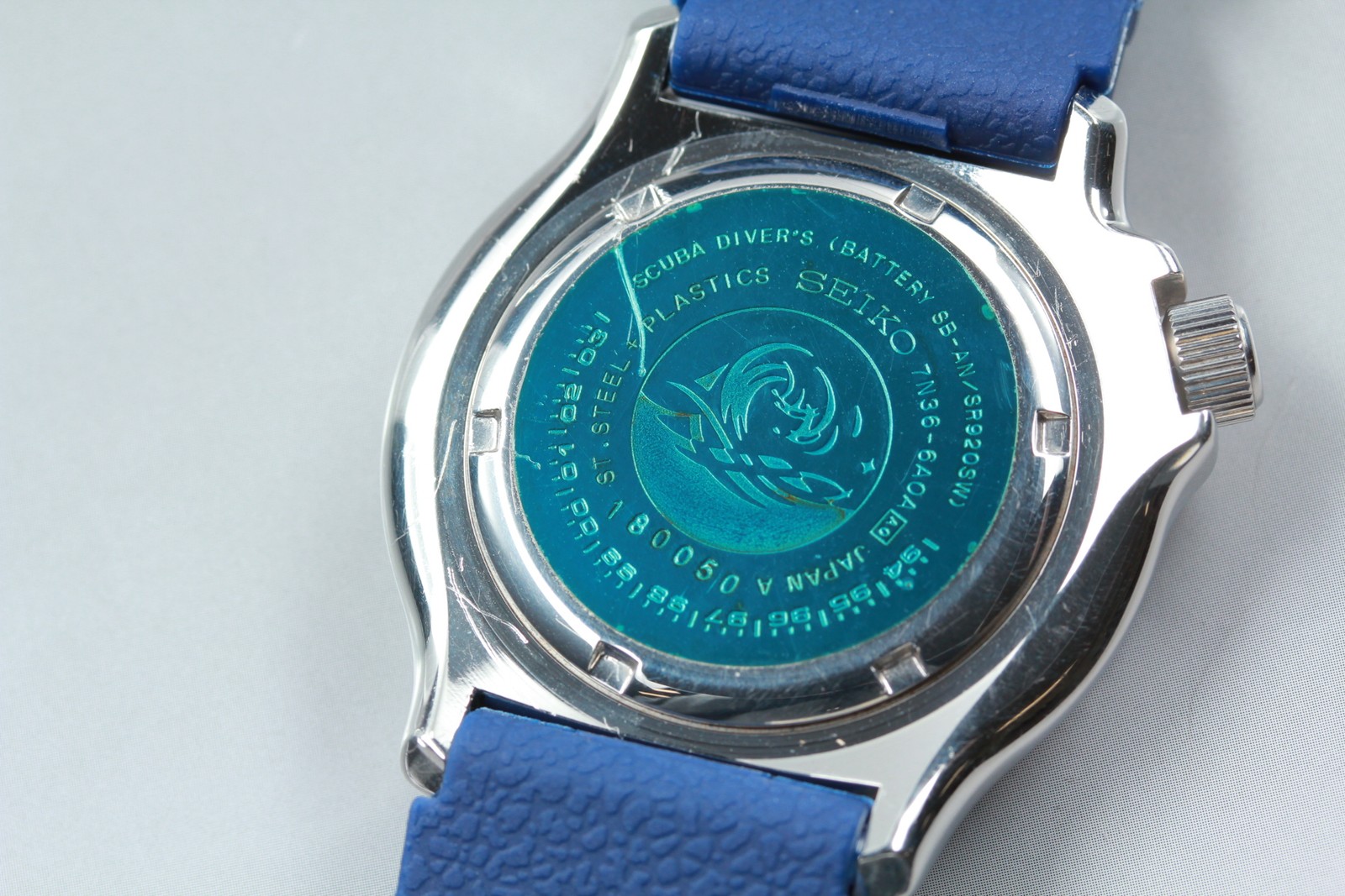 Vintage 1991 Seiko 7N36-6A0A ‘Starfish’ Day / Date Pepsi Diver Watch From Japan