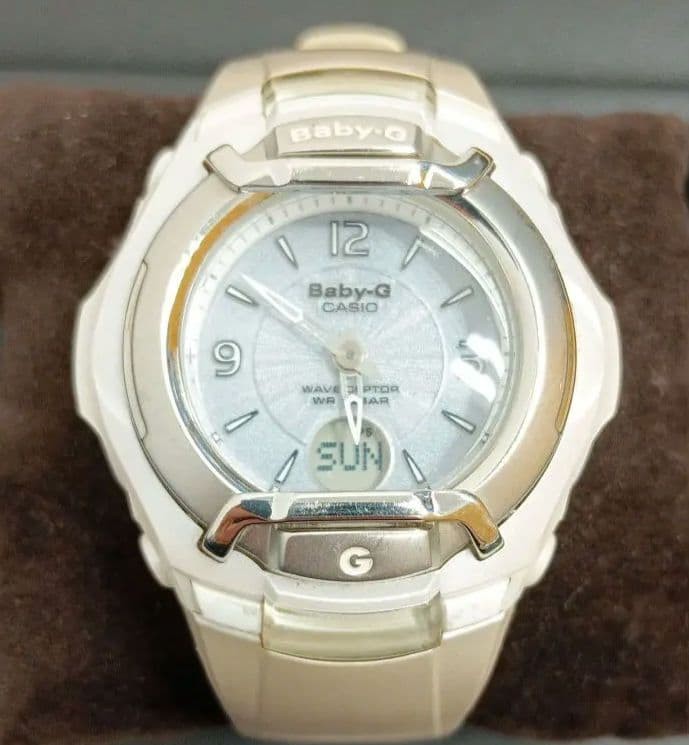 Baby-G BGT-3001 Digital Watch Silver Waterproof Durable Casio Band Discoloration